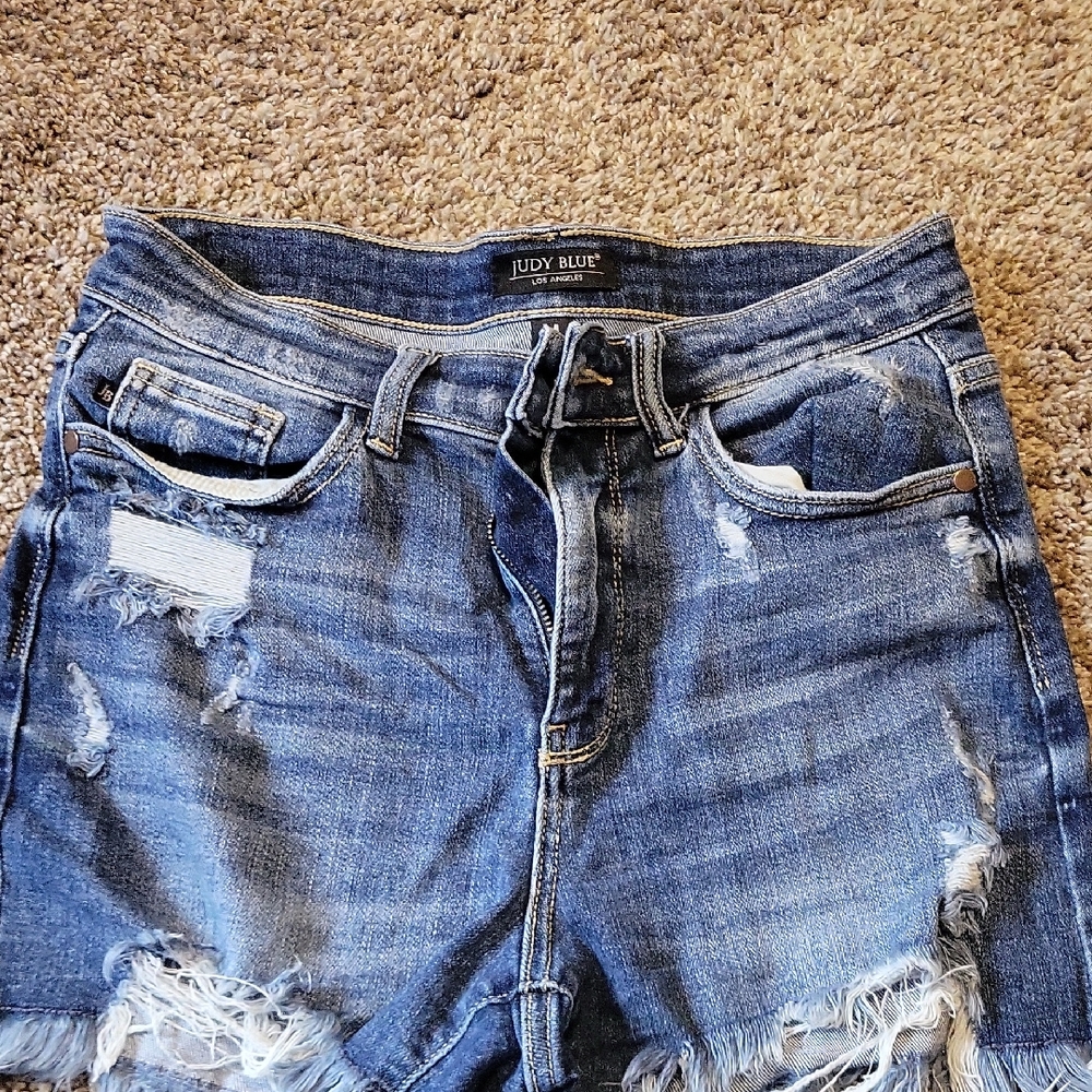 Judy Blue Distressed Denim Shorts